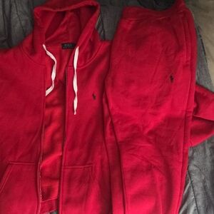 Polo by Ralph Lauren Red Sweatpants & Joggers